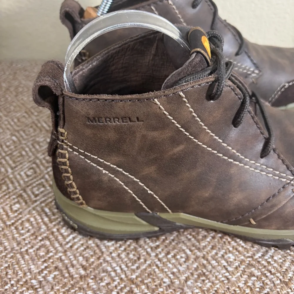 Merrell Men’s InBound Chukka Boot Brown Vibram Sole Sz 9 Outdoor Comfy Gorpcore